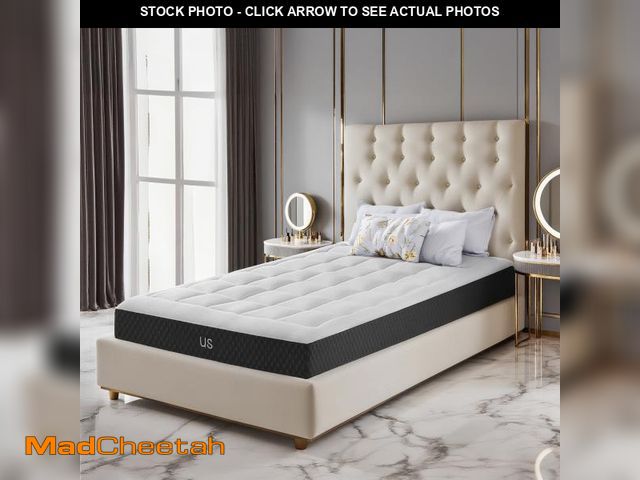Lot 74-12419993 - EDX Twin Mattress 5 Inch, Memory Foam Mattress for Pressure Relief with Durable Support, Medium Firm...