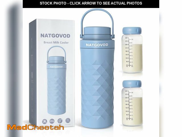 Lot 74-13539247 - 22oz Portable Breast Milk Cooler for Travel,24H Ice-Free Cooling Breastmilk Storage Bottles Containe...