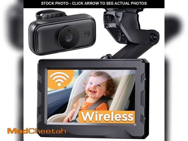 Lot 74-13550293 - Wireless Baby Car Camera - 40 Hours Rechargeable Battery with Auto Sleep &amp; Night Vision, 4.3'' 1...