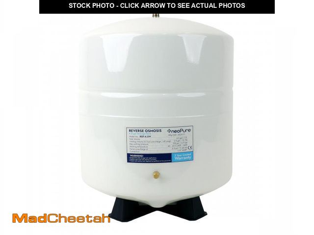 Lot 74-12524929 - *SEE DETAILS* Neo-Pure Reverse Osmosis Storage Tank | 4.5 Gallon Powder-Coated Steel | Includes Tank...