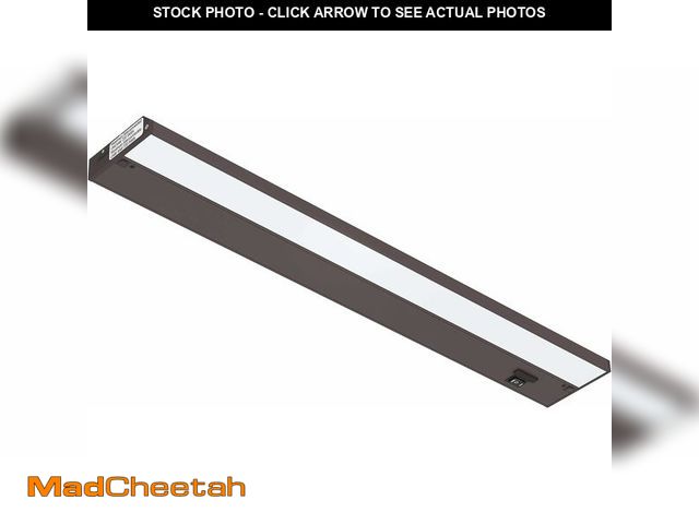 Lot 74-13698032 - (MISSING HANDLE,POWER CORD,LINKING CORD ) Getinlight 24-inch 3 Color Levels LED Under Cabinet Lighti...