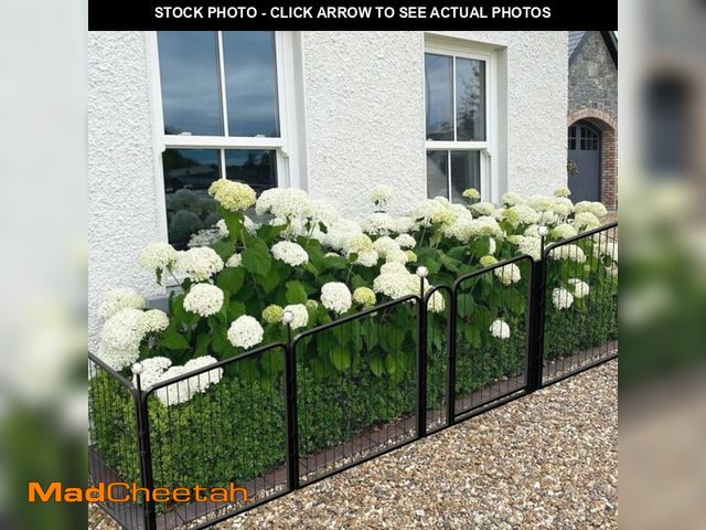 Lot 74-12761860 - Garden Fence Animal Barrier, IGOOUO Garden Fence with Gate Outdoor 32ÃÂ¢Ã¢âÂ¬ÃÅ'High,17.8ft Lon...