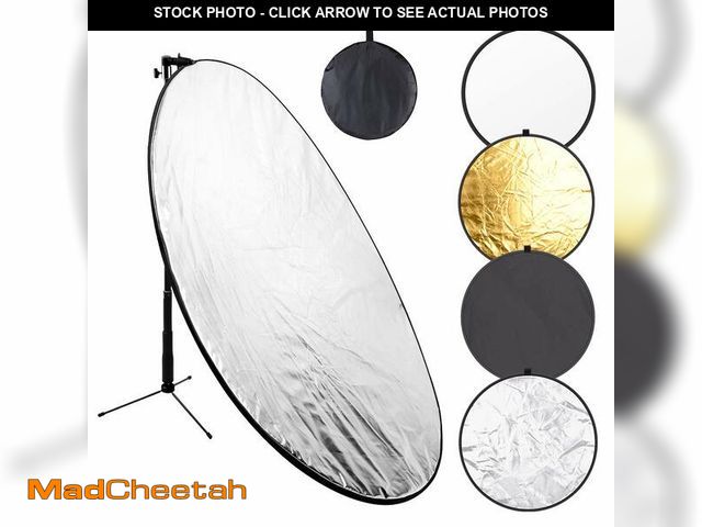Lot 74-12968633 - 43 Inch/110 Centimeter Light Reflector 5-in-1 Collapsible Photography Reflectors kit with Metal Clam...