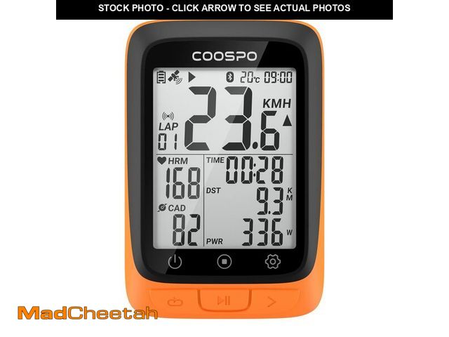 Lot 74-14424967 - COOSPO Bike Computer Wireless GPS, Cycling Computer GPS Bike Tracker with Bluetooth/ANT+, Waterproof...
