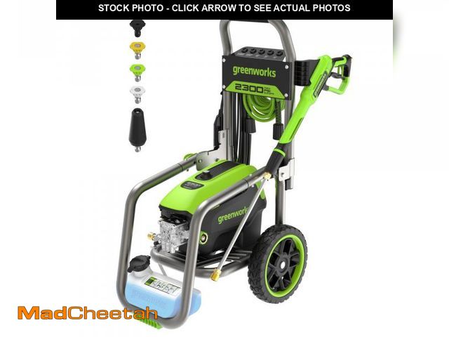 Lot 74-12156497 - Greenworks Pro Brushless 2300 PSI (SGS Certified) 2.3 GPM Max / 1.2 GPM Electric Pressure Washer (Fo...