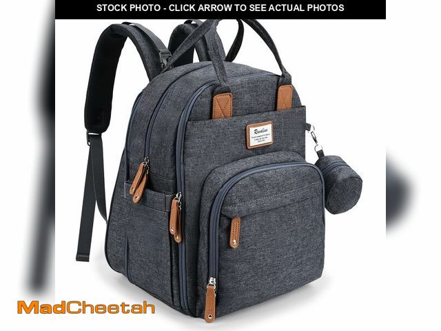 Lot 74-14064255 - RUVALINO Diaper Bag Backpack-Expandable Baby Bag with up to 50% Capacity -Baby Essentials Bag with C...