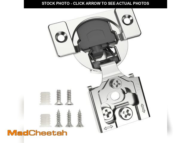 Lot 74-12710522 - Chibery 50 Pack 1/2" Overlay 3D Soft Close Concealed Hinge for Face Frame Door, Smooth Slow Self Clo...