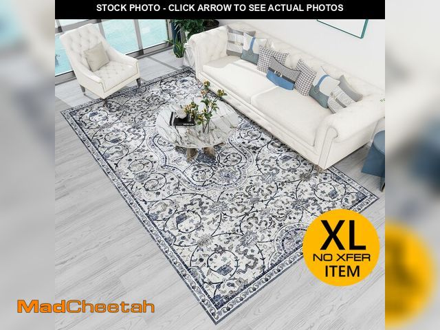 Lot 74-12569821 - SALLOUS Vinyl Floor Mat for Home, 6' x 9' Waterproof Area Rug for Living Room, Area Rug for Bedroom,...