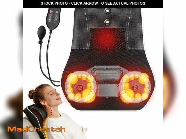 Lot 74-14210626 - Lanmun Back and Neck Massager with Heat, Deep Tissue Shiatsu Massage Pillow - UNUSED