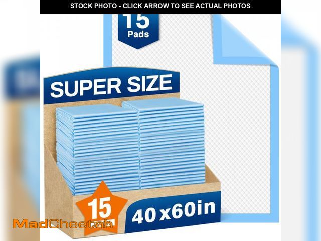 Lot 74-11553592 - MILDPLUS Bed Pads Disposable 40"X60" Super Absorbent Pee Pads, Oversized Underpads for Adults, Elder...
