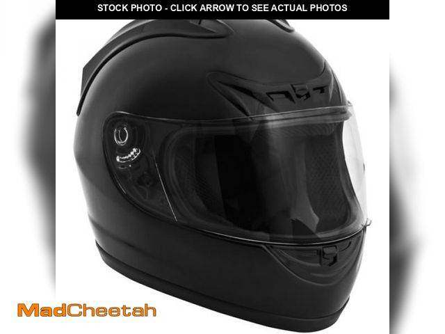 Lot 74-12425915 - FUEL Adult Full-Face Motorcycle Helmet DOT Approved Gloss Black  Large - UNUSED