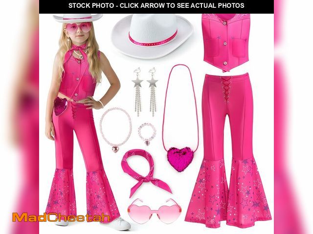Lot 74-12699728 - Cubacubo Cowgirl Costume Girls Kids Disco Western Rodeo Dress Up Outfits for Halloween Birthday Cosp...