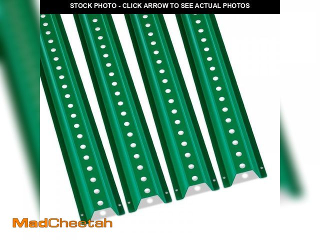 Lot 74-12513599 - VEVOR 6FT U-Channel Sign Post, 4Pack Green Heavy Duty Steel Fixed Fence Post, Steel Fence U-Channel ...