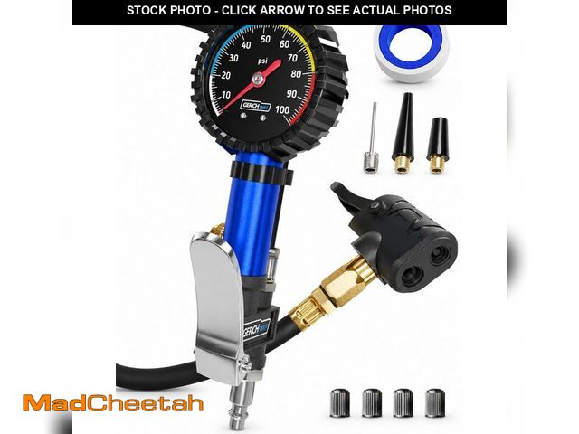 Lot 74-14151867 - Presta Valve Adaptor Pump with Removable Schrader to Presta Valve Air Chuck Ã¢â¬â Accurate Bike T...