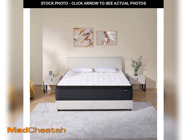 Lot 74-13773844 - DEHIJU Queen Size Mattress, 12 Inch Hybrid Memory Foam Queen Mattress in a Box, Pressure Relief, Med...