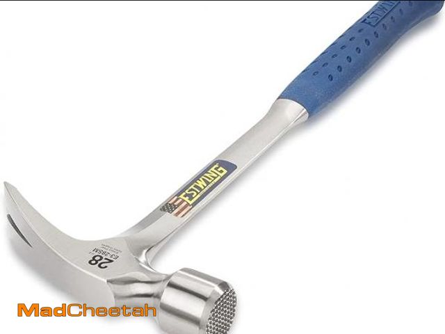 Lot 74-6021598 - ESTWING Framing Hammer - 28 oz Long Handle Straight Rip Claw with Milled Face &amp; Shock Reduction ...