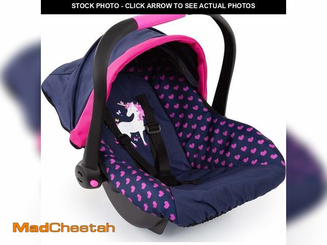 Lot 74-13382181 - Bayer: Baby Doll Deluxe Car Seat with Canopy- Blue and Pink | Baby Dolls | Pretend | Dress up - UNUS...