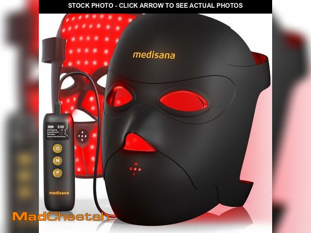 Lot 74-14062102 - Medisana 3D Red Light Therapy Mask for Face, 336 LEDs Light Therapy Mask with 3 Modes - NIR 830nm, R...