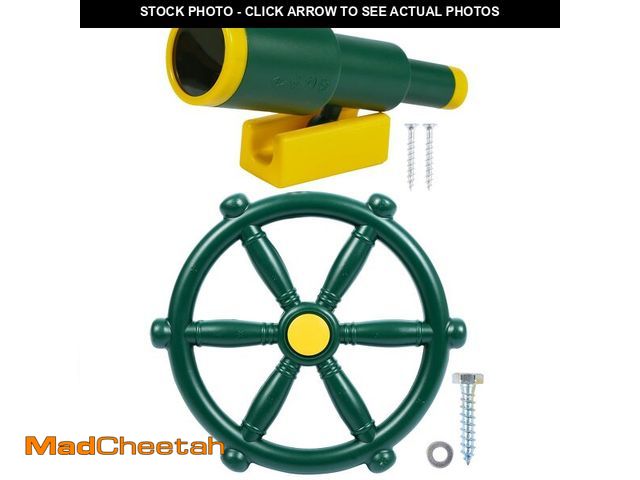 Lot 74-14271704 - RedSwing Playground Accessories for Kids, Play Set Attachments with Pirate Ship Wheel and Telescope ...
