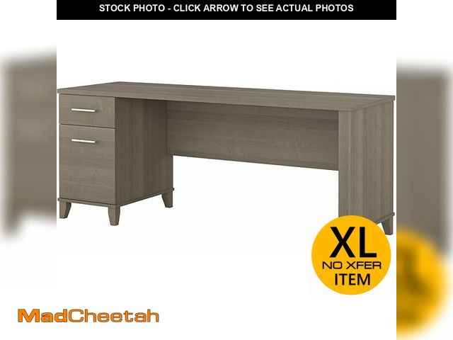 Lot 74-12822082 - Bush Furniture 72-inch Home Office Desk with Drawers, Large Computer Table for Personal Workspace, S...