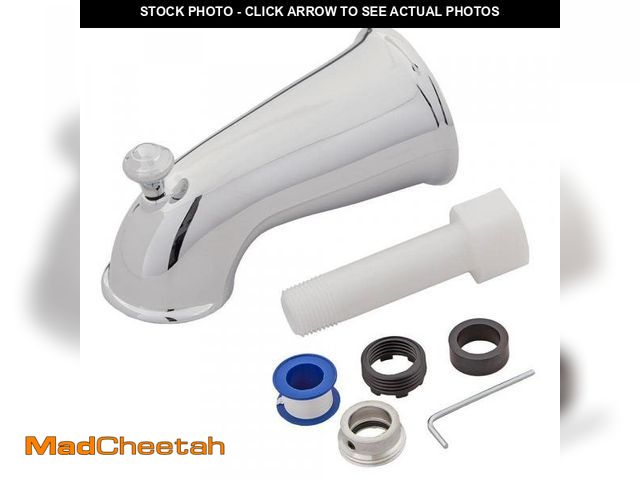 Lot 74-12531813 - Everbilt Decorative Tub Spout with Diverter in Chrome - UNUSED