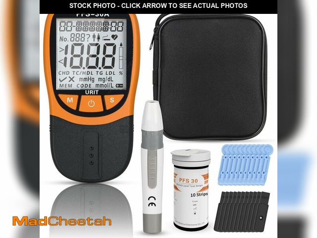 Lot 74-14293854 - 5- in-1 Lipid Test Kits with All-in-One 10ea x Profile 5-in-1 Lipid Test Strips, Cholesterol Test Ki...