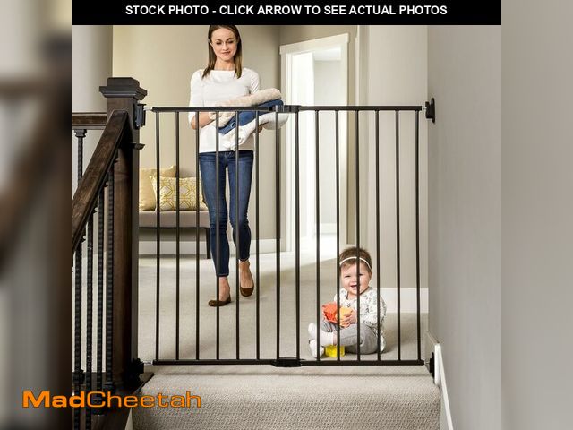 Lot 74-13733964 - Regalo Safety 36" Extra Tall Baby Gate for Stairs &amp; Doorways, Walk-Through Stair Gate with Door,...