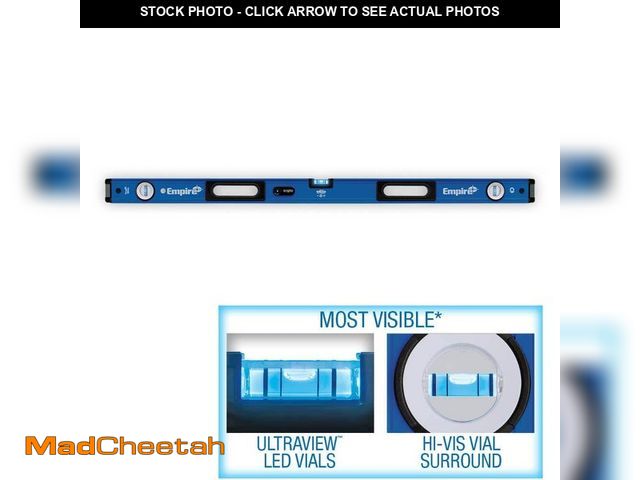 Lot 74-14467844 - Empire 48 in. UltraView LED Magnetic Box Level - UNUSED