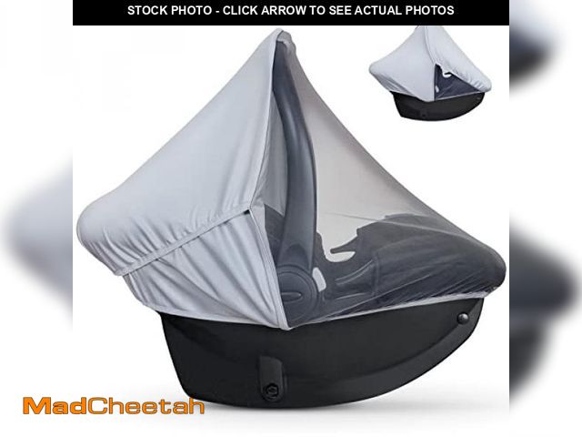 Lot 74-9016676 - liuliuby 2-in-1 Car Seat Cover - Baby Carseat Canopy with Privacy Sun Shade &amp; Bug Net for Newbor...