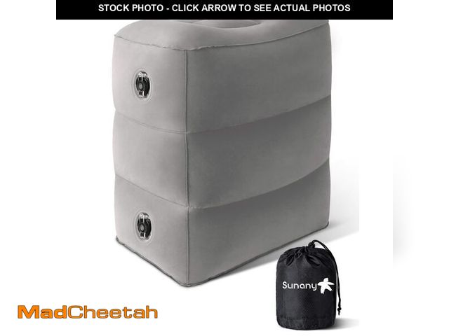 Lot 74-13548787 - Sunany Inflatable Foot Rest Pillow for Travel, Kids/Adults Airplane Travel Pillow-Adjustable Height ...