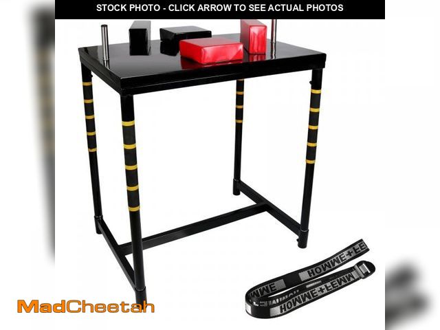 Lot 74-12242325 - INNOLIFE Professional Arm Wrestling Battle Table with Wrist Strap, Competition Training Table for Ho...