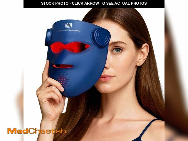 Lot 74-13626105 - INIA Glow 4D Wireless Red Light Therapy Mask for face Ã¢â¬â Dual NIR, 320 LEDs, 4 Modes, Under-Ey...