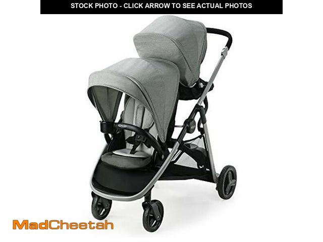 Lot 74-12544829 - Graco Ready2Grow LX 2.0 Double Stroller Features Bench Seat and Standing Platform Options, Clark - U...