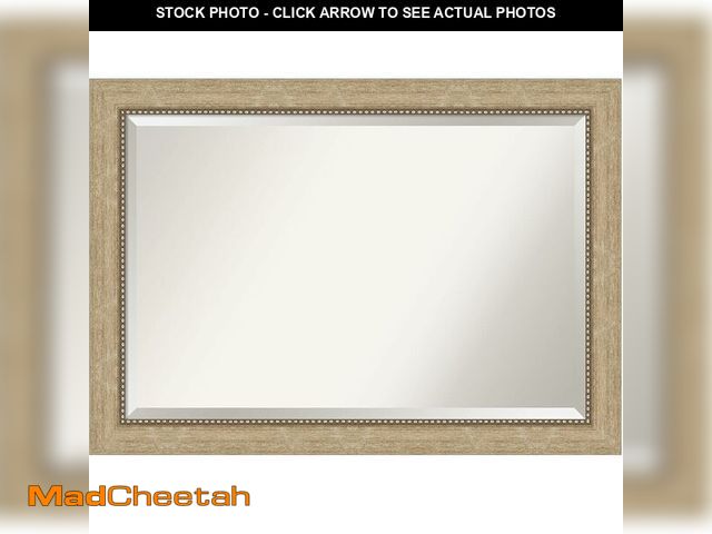Lot 74-12759819 - Amanti Art Gold Bathroom Mirror for Over Sink, 29x41 Astor Champagne Rectangle Vanity Mirror, Large ...