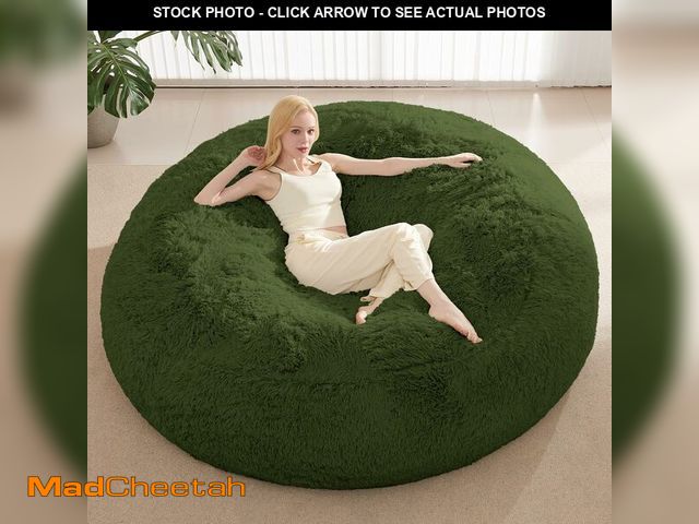 Lot 74-14383553 - ODreamyDogs Bean Bag Cover (No Filler), Faux Fur Beanbag Chairs Covers Only, Stuffed Animal Storage ...