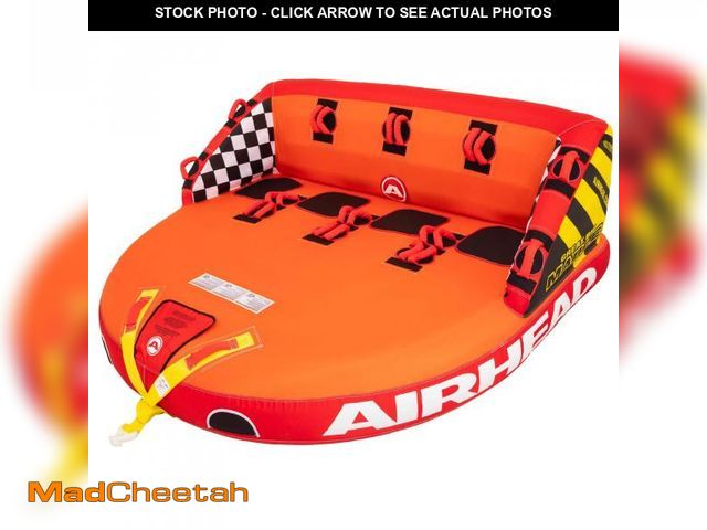 Lot 74-12428883 - AirHead Great Big Mable, 1-4 Rider - Inflatable Towable Tube for Boating and Water Sports, Heavy Dut...