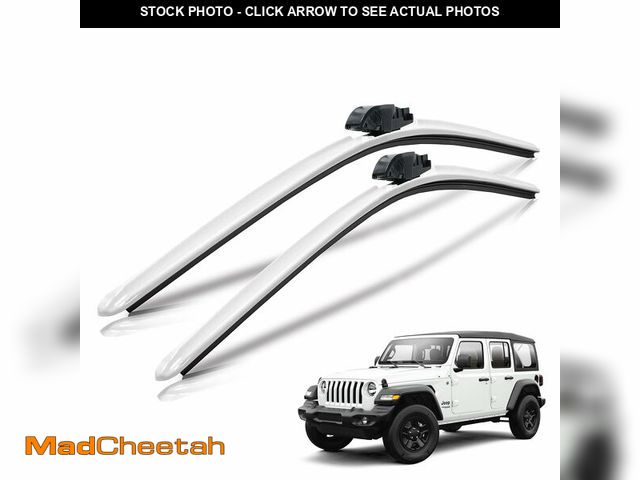 Lot 74-14207433 - Clix Wipers Jeep Wrangler &amp; Gladiator (16"/16") White Windshield Wiper Blades, All-Weather Wiper...