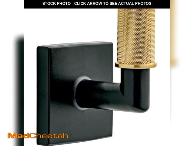 Lot 74-13779071 - Delta Averland J-Hook Robe/Towel Hook in Matte Black and Champagne Bronze - UNUSED