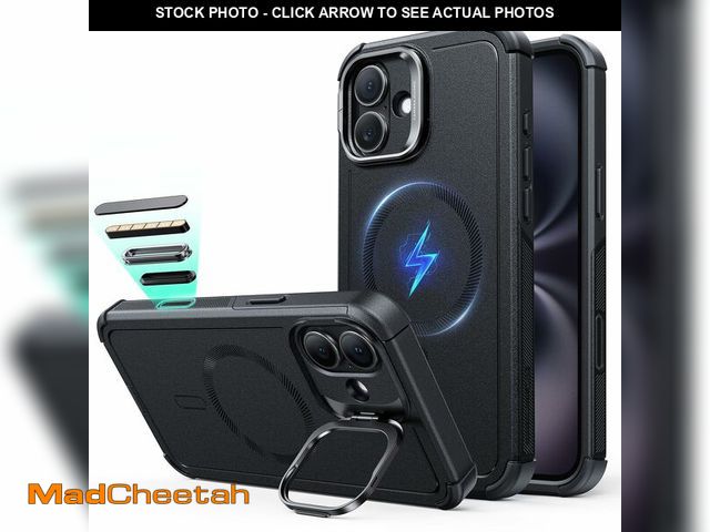 Lot 74-14380148 - ESR for iPhone 16 Phone Case with Stand, 23ft Military-Grade Drop Protection with Camera Control, Sh...