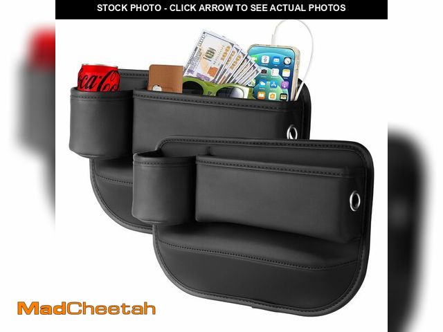 Lot 74-13575055 - Swgxyze 2 Pack Leather Car seat Gap Filler Organizers for Front Seat,Seat Gap Storage with Cup Holde...
