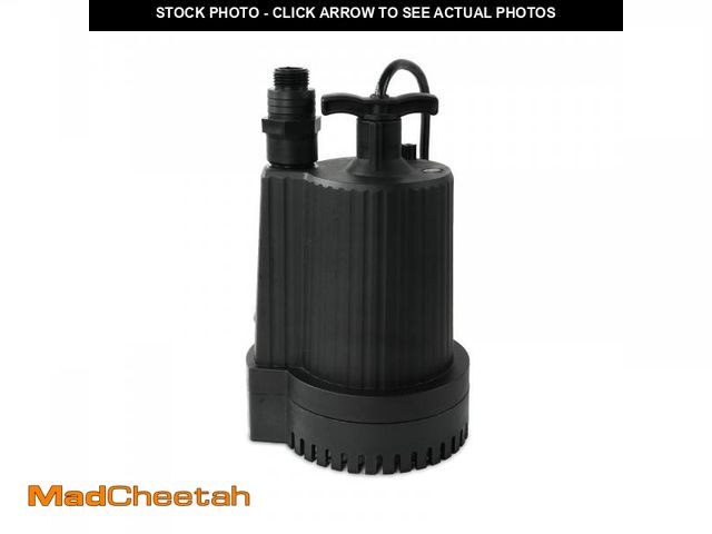 Lot 74-11556674 - SKYLINE Sump Pump, 1/3 HP Submersible Water Pump with Multiple Adapter Options,2400 GPH High Flow an...