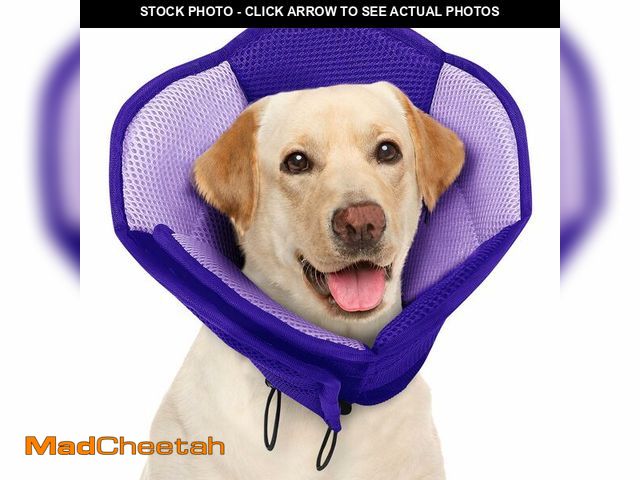 Lot 74-13621928 - AOFITEE Large Dog Cone - Soft Dog Cone Stop Licking, Adjustable Extra Large Cones Dogs for Wound Hea...