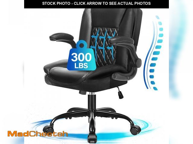 Lot 74-12420863 - JONPONY Big and Tall Office Chair 300LBS Wide Seat Ergonomic Computer Desk Chair High Back Executive...