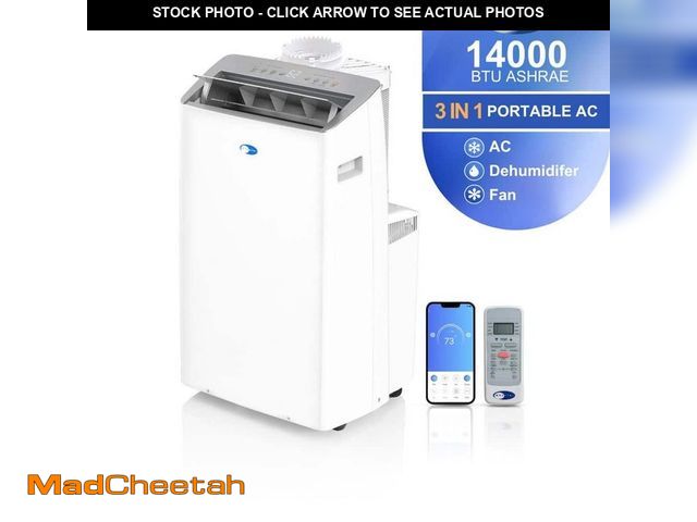 Lot 74-14374289 - Whynter Nex 12,000 (DOE) BTU Inverter Portable Air Conditioner Cools 600 sq. ft. with Dehumidifier a...