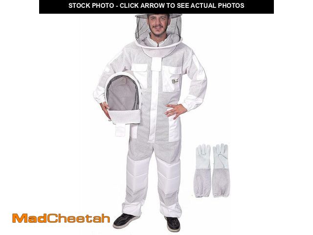 Lot 74-13927761 - USKEEPERS 3-Layer Ultra Ventilated Bee Suit for Men &amp; Women - Premium Beekeeping Suit with Bee G...