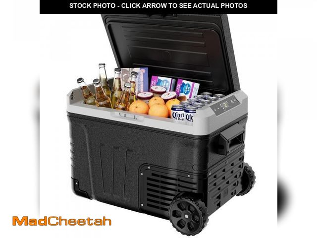 Lot 74-12144833 - Simzlife 12V Car Refrigerator, 37QT Electric Cooler DC/AC, -4?~68?, RV Freezer Fridge Cooler with Wh...