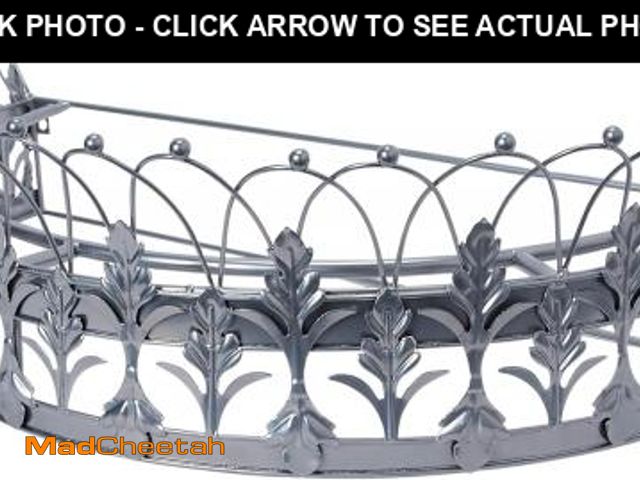 Lot 74-12098126 - Creative Co-Op Decorative Metal Curtain or Canopy Crown - UNUSED