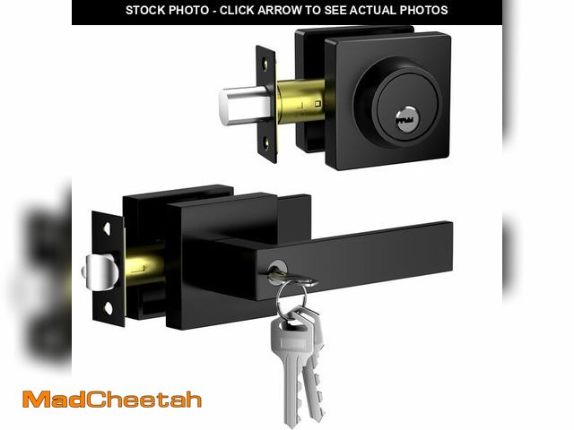 Lot 74-13719592 - SEVEKO Keyed Alike Exterior Door Lock Set 1 Pack(Same Keys), Exterior Door Handle with Single Cylind...