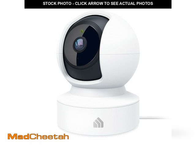 Lot 74-13570902 - Kasa 2K+ Indoor Pan/Tilt Wired Security Camera - Works as a Baby Monitor &amp; Pet Camera, Motion De...