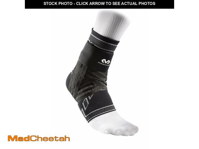 Lot 74-14211174 - McDavid Elite Engineered Elastic Ankle Brace With Figure 6 Strap &amp; Stays, Black, Medium - USED